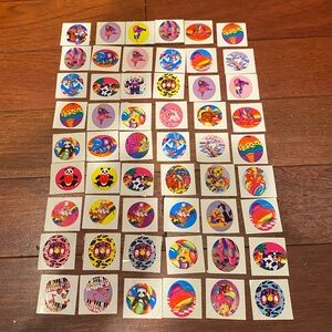 Lot of Vintage Lisa Frank oval circle stickers